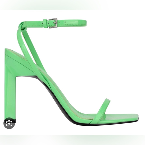 MARC FISHER Arthur Lime Green Ankle Strap High Heels Sandal Sz 6.5 NEW - Picture 3 of 8